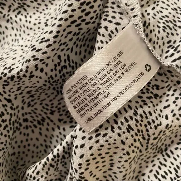 a new day animal print top with ruffle sleeve accent - Picture 4 of 7